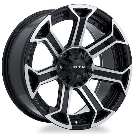 Rtx Alloy Wheel, Peak 20x9 6x135/139.7 ET0 CB87.1 Gloss Black Machined 082921